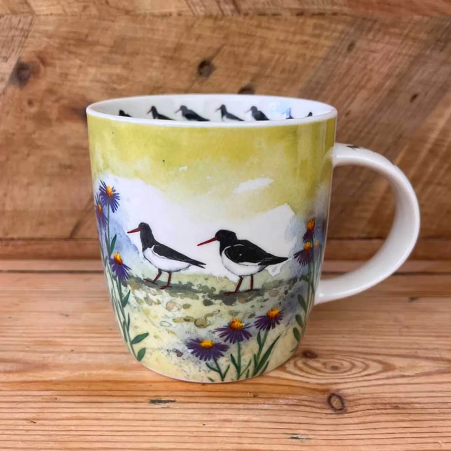 Alex Clark 400ml Mug - Oystercatchers