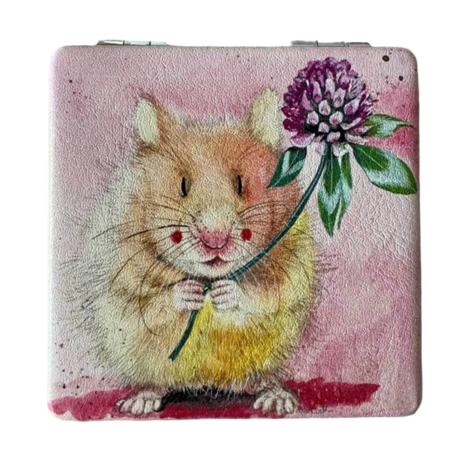 Alex Clark Vegan Leather Compact Mirror - Herbert