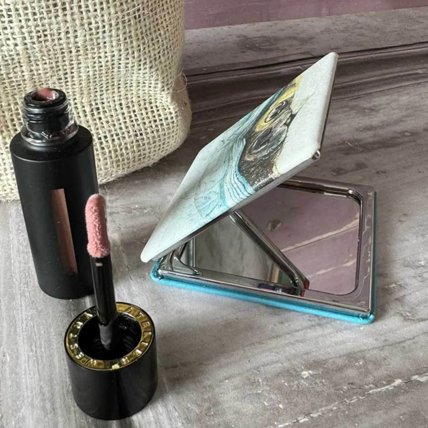 Alex Clark Vegan Leather Compact Mirror - Snouts
