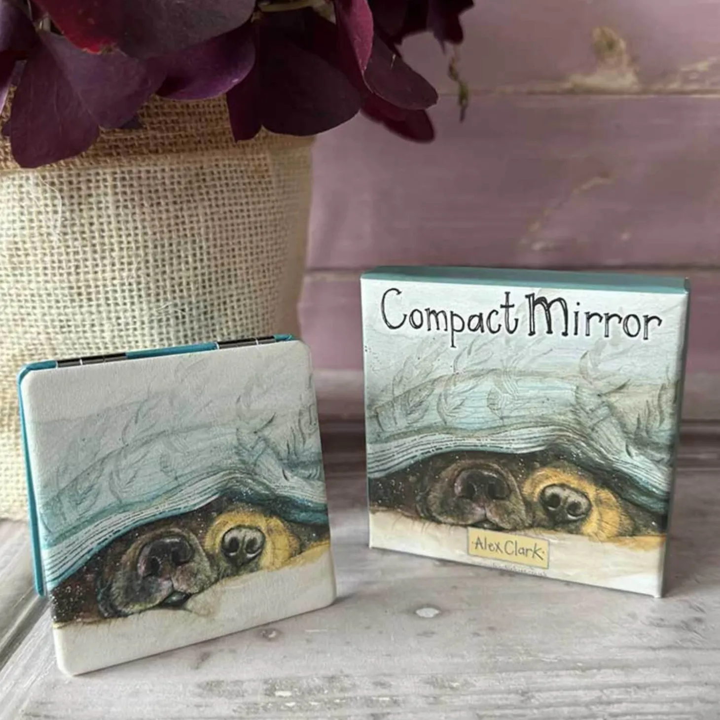 Alex Clark Vegan Leather Compact Mirror - Snouts