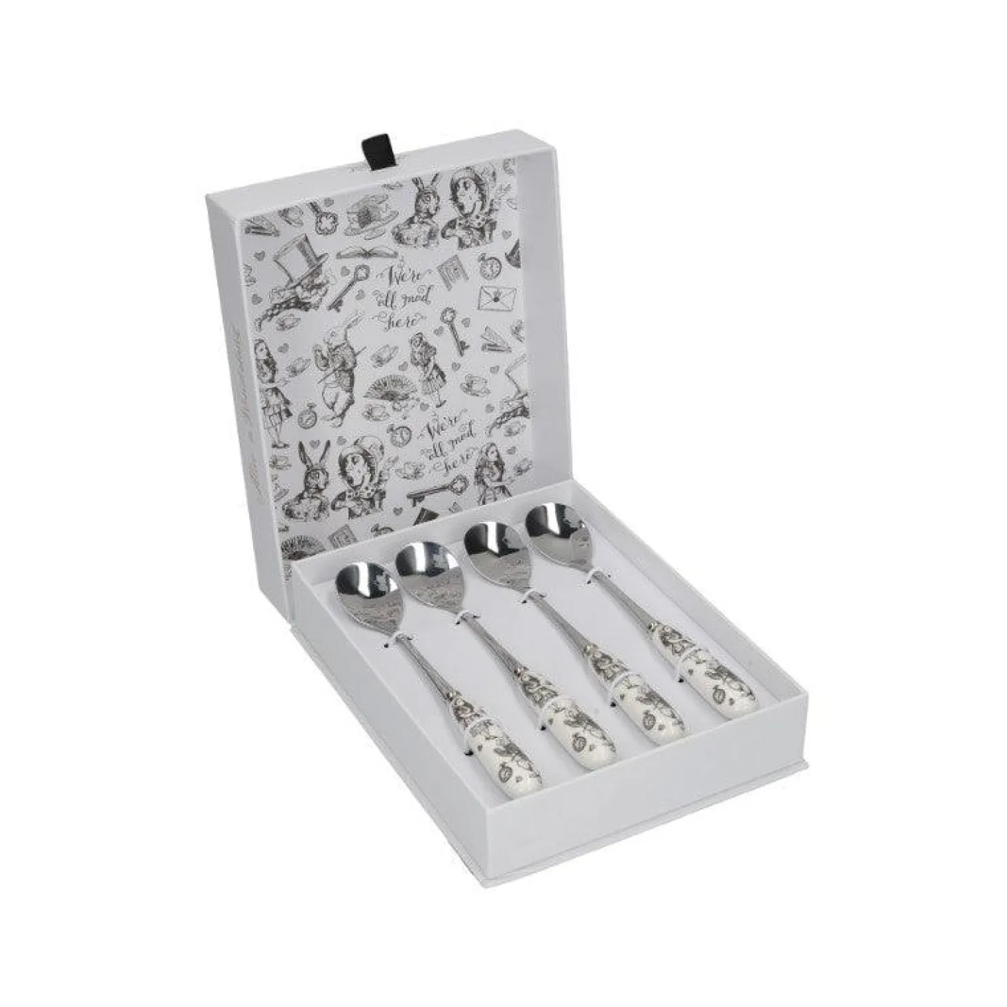 Alice in Wonderland Teaspoons - Set of 4