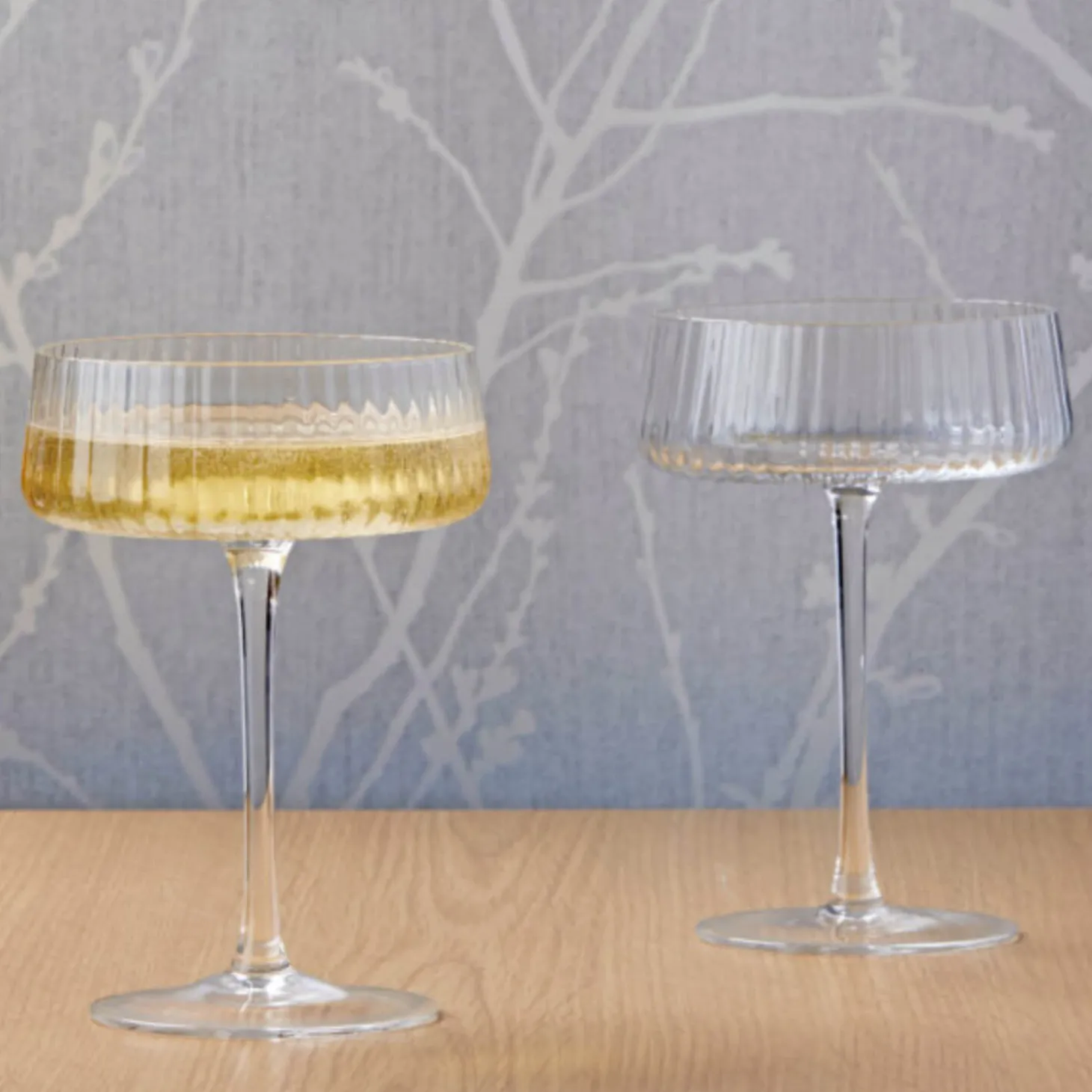 Anton Studio Designs 2-Piece Champagne Saucer Set - Empire