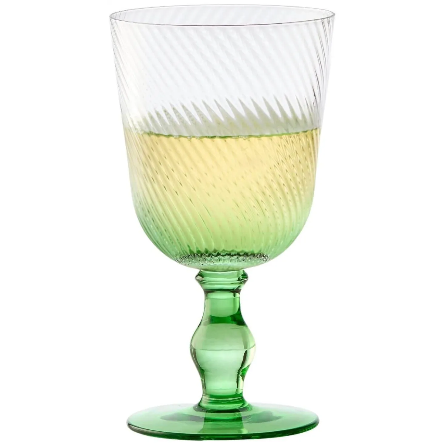 Anton Studios Design Swirl 4 Piece Wine Glass Set