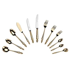 Arthur Price Clive Christian Empire Flame All Gold Table Knife