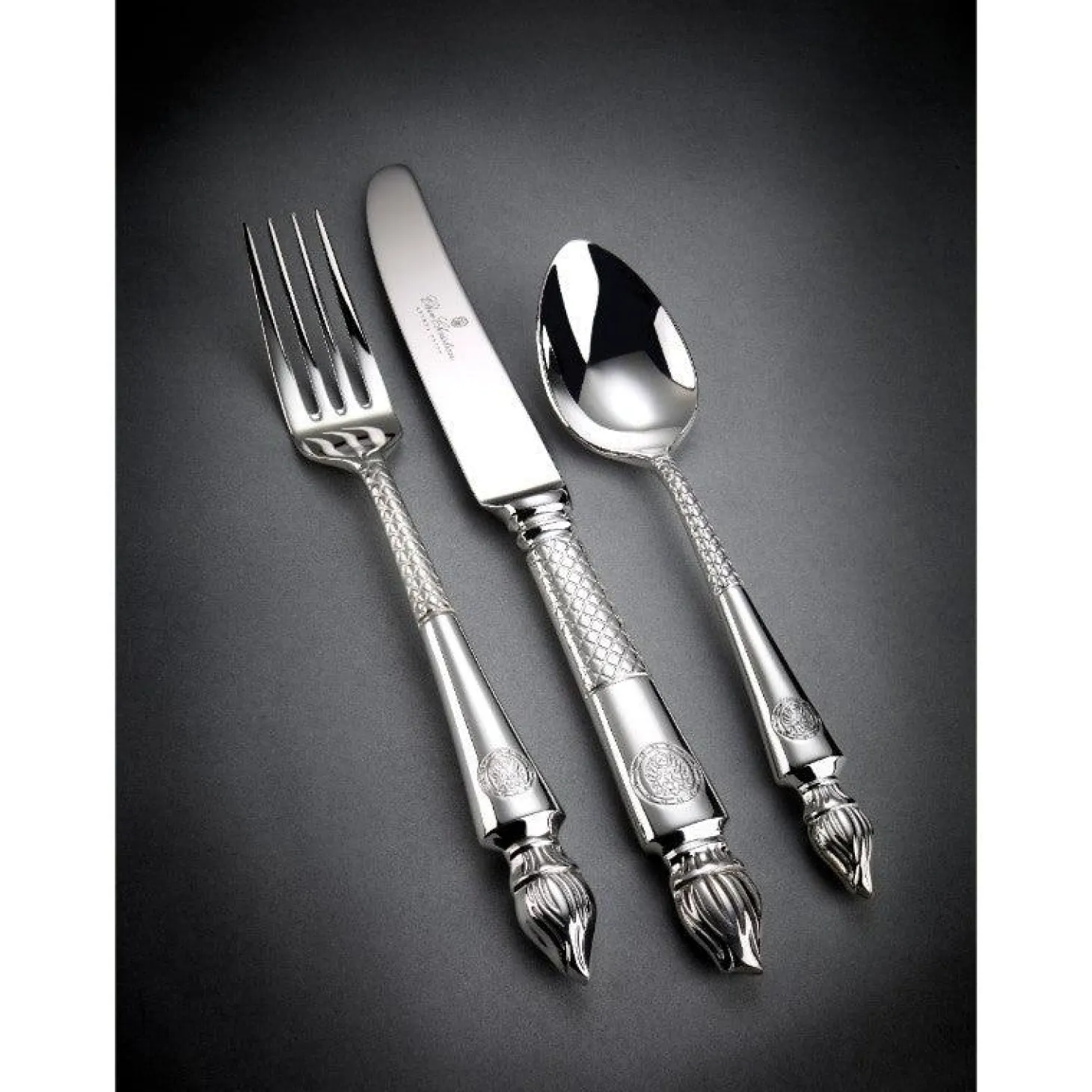 Arthur Price Clive Christian Empire Flame All Silver Dessert Knife