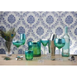 Artland Peacock 2 Piece Gin Glass Set