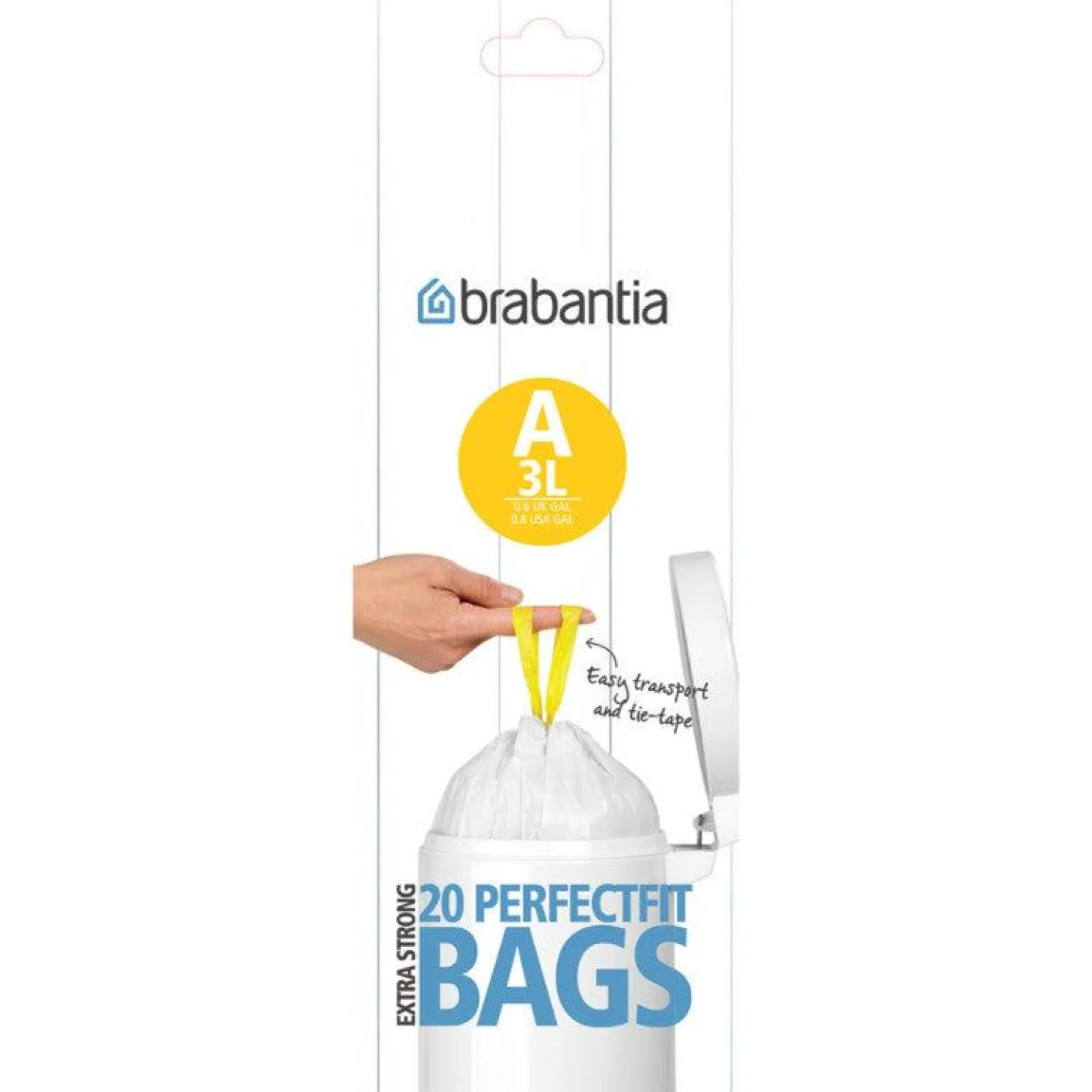 Brabantia PerfectFit Code A Bin Liners - 3 Litre