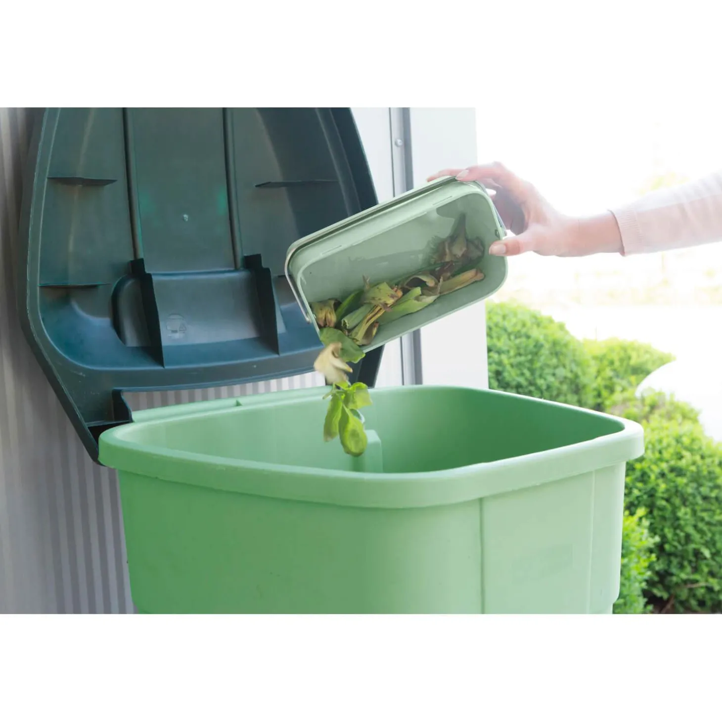 Brabantia SinkSide 1.8 Litre Food Waste Caddy - Jade Green