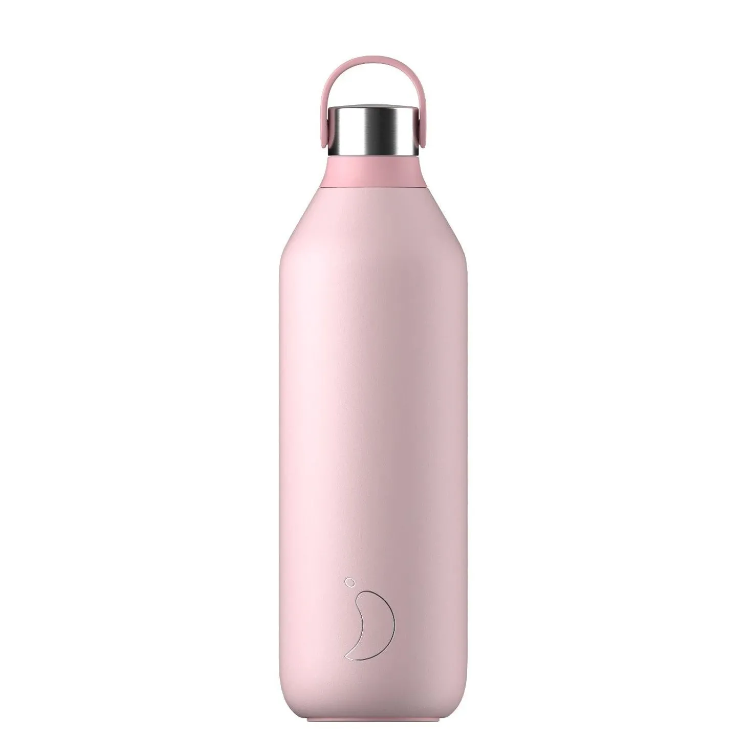 Chilly's Series 2 1 Litre Reusable Water Bottle & 50cl Coffee Cup Set - Blush Pink
