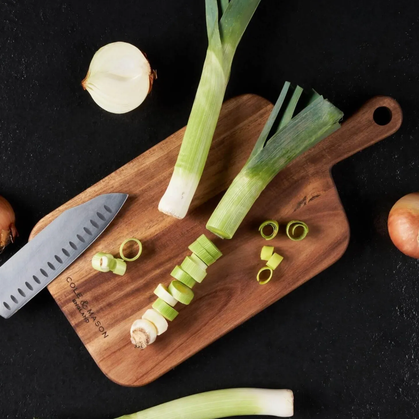 Cole & Mason Barkway Acacia Small Chopping Board With Handle