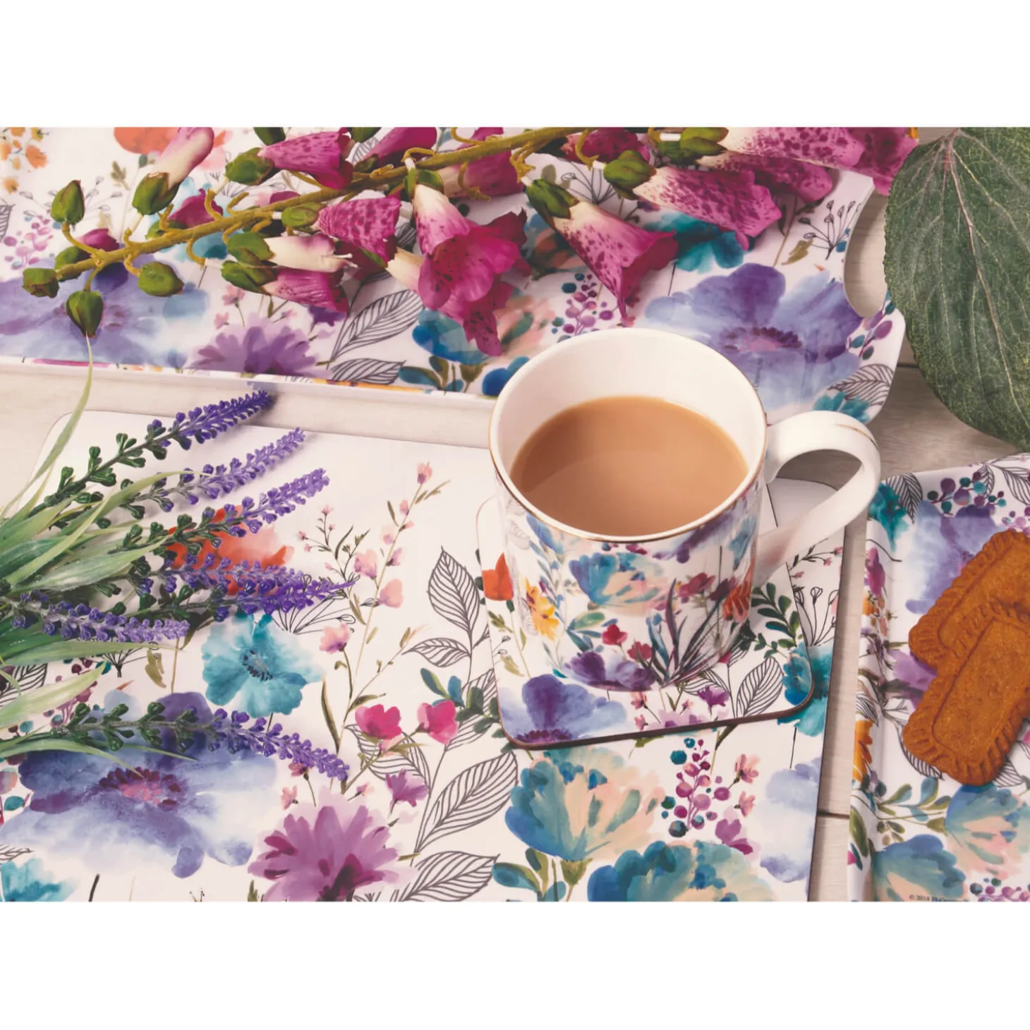 Creative Tops Set Of 6 Premium Coasters - Meadow Floral
