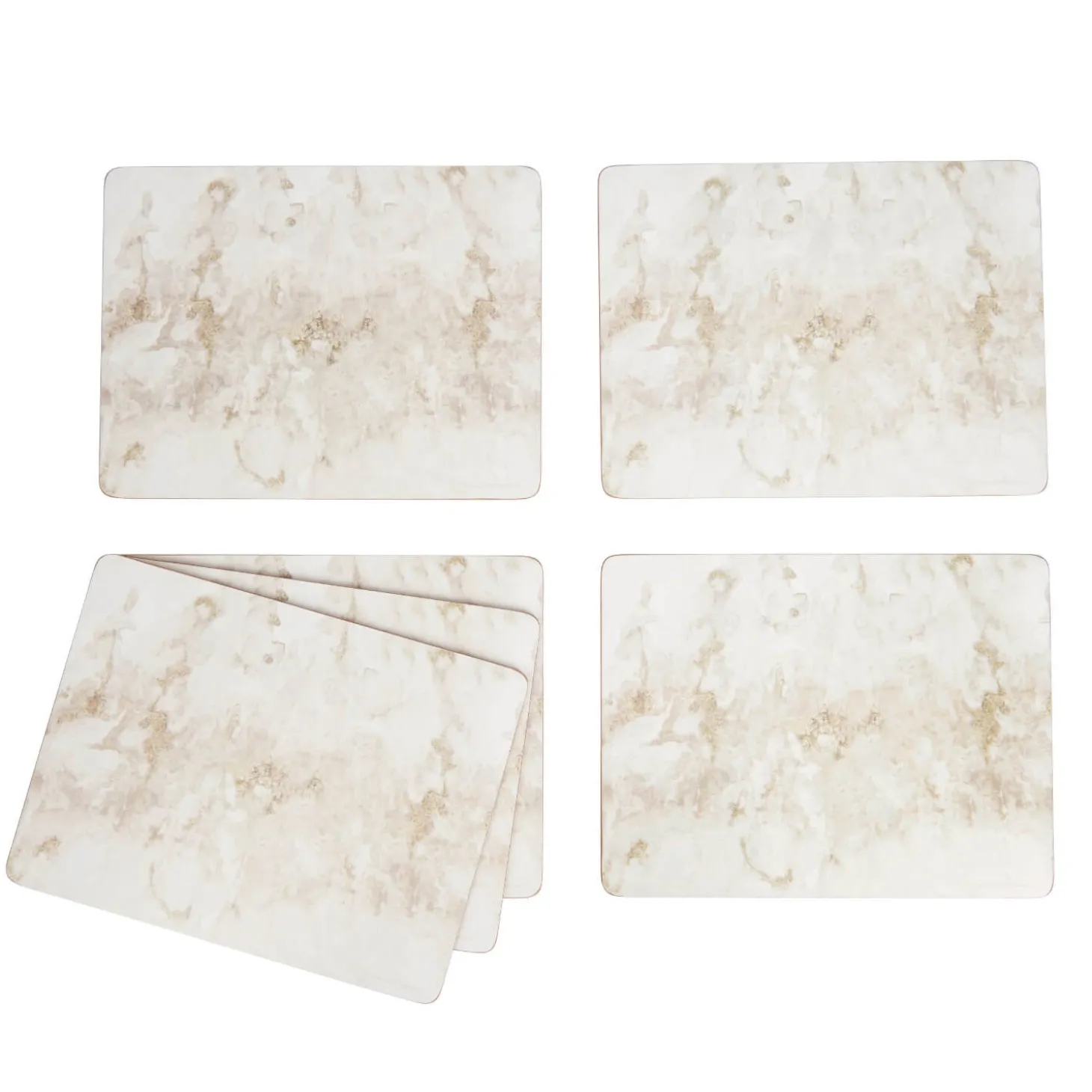 Creative Tops Set Of 6 Premium Placemats - Grey Marble