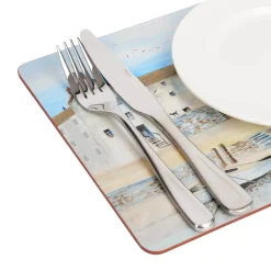Creative Tops Set Of 6 Premium Placemats - Cornish Harbour