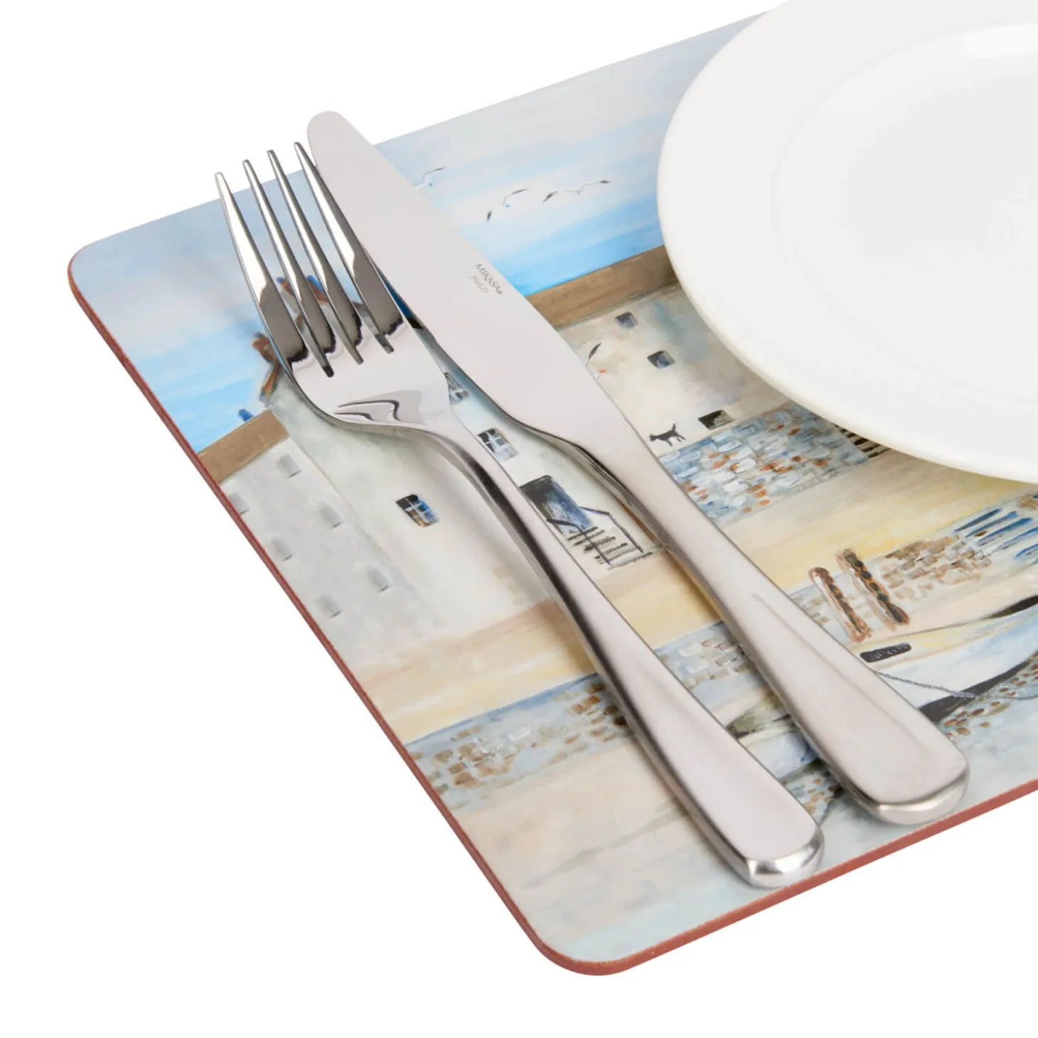 Creative Tops Set Of 6 Premium Placemats - Cornish Harbour