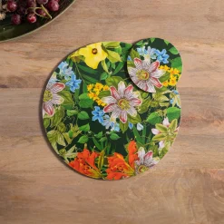 Creative Tops Set Of 4 Round Coasters - Floral