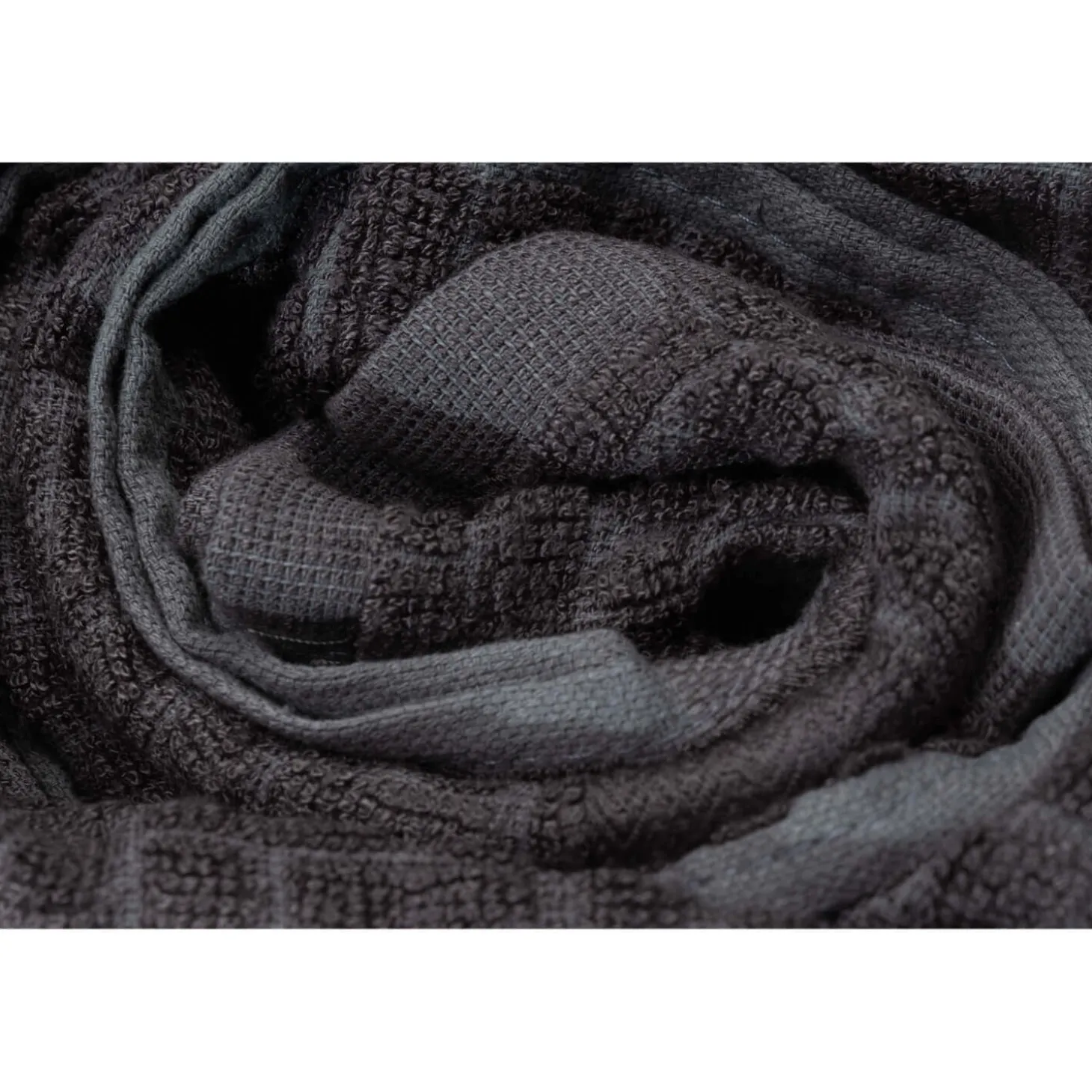 Cuisinart Pack of 2 Antimicrobial Professional Bamboo Sculpted Tea Towel - Charcoal