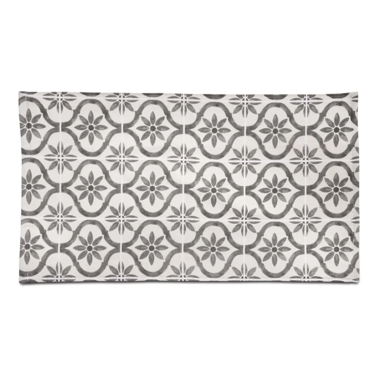 Cuisinart Pack of 2 Antimicrobial Professional Fouta Printed Tea Towel - Grey