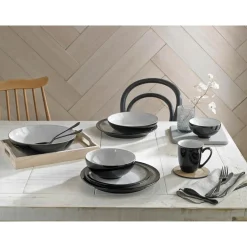 Denby Elements Black Cereal Bowl - 17cm