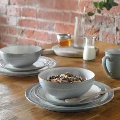Denby Elements Light Grey Coupe Cereal Bowl - 17cm
