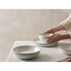 Denby Stoneware Kiln 15.5cm Medium Shallow Bowl - Coral