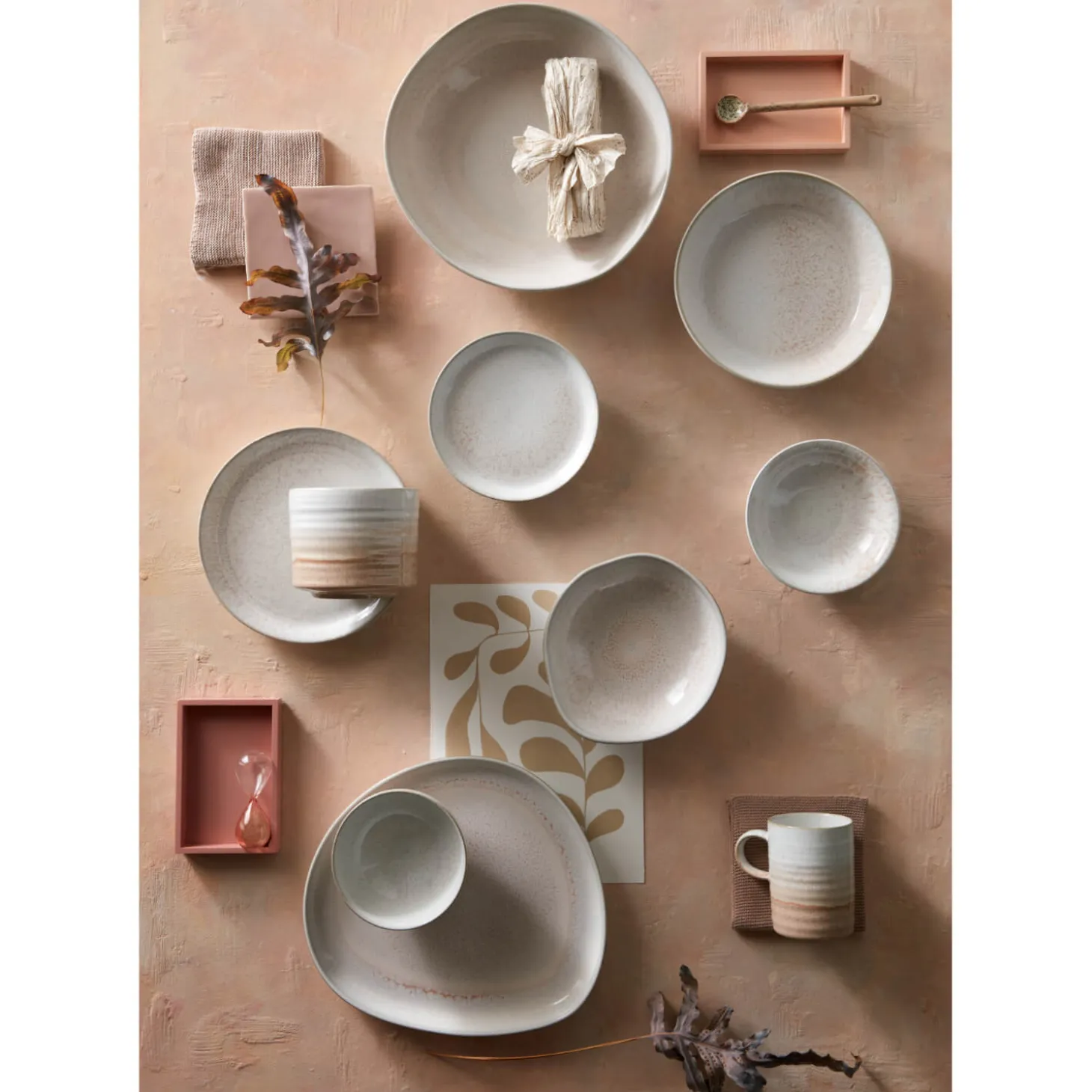 Denby Stoneware Kiln 13cm Small Organic Dish - Coral Alt