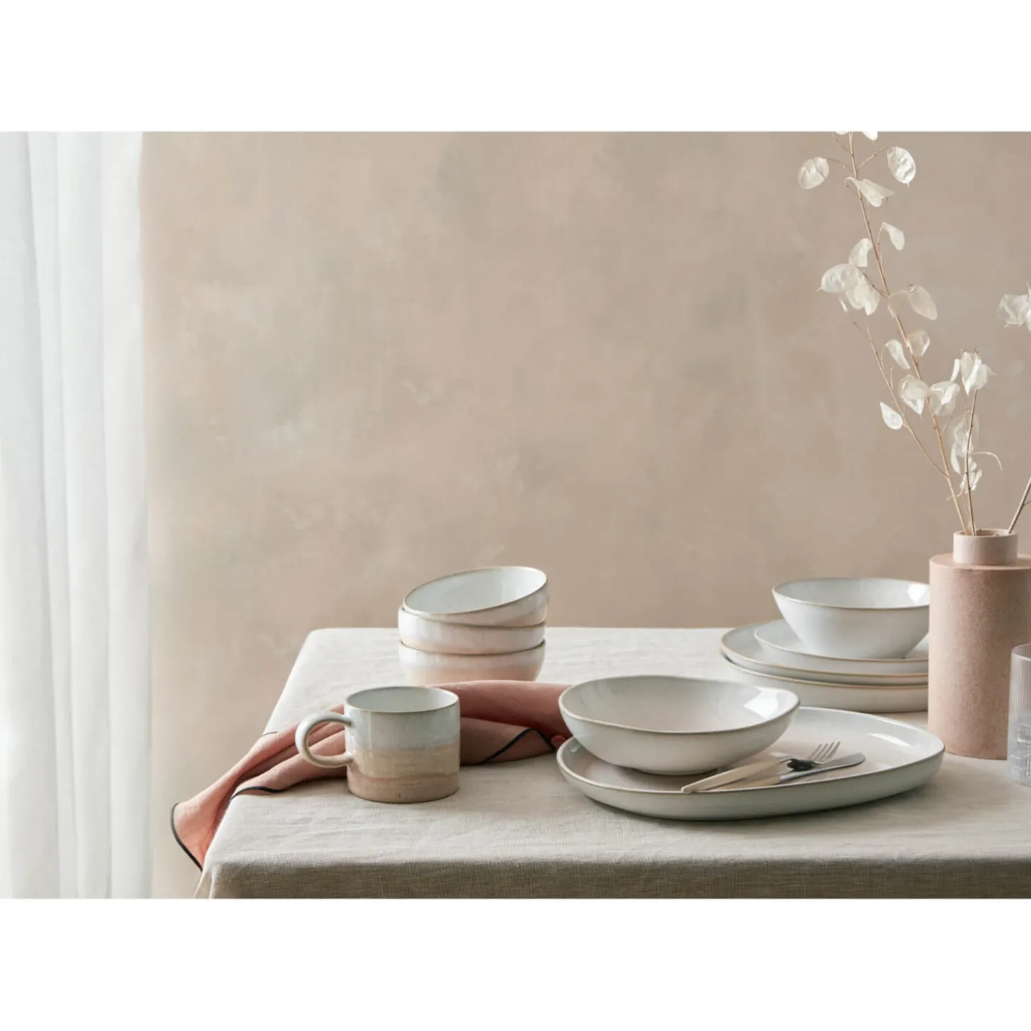 Denby Stoneware Kiln 17cm Small Plate - Coral