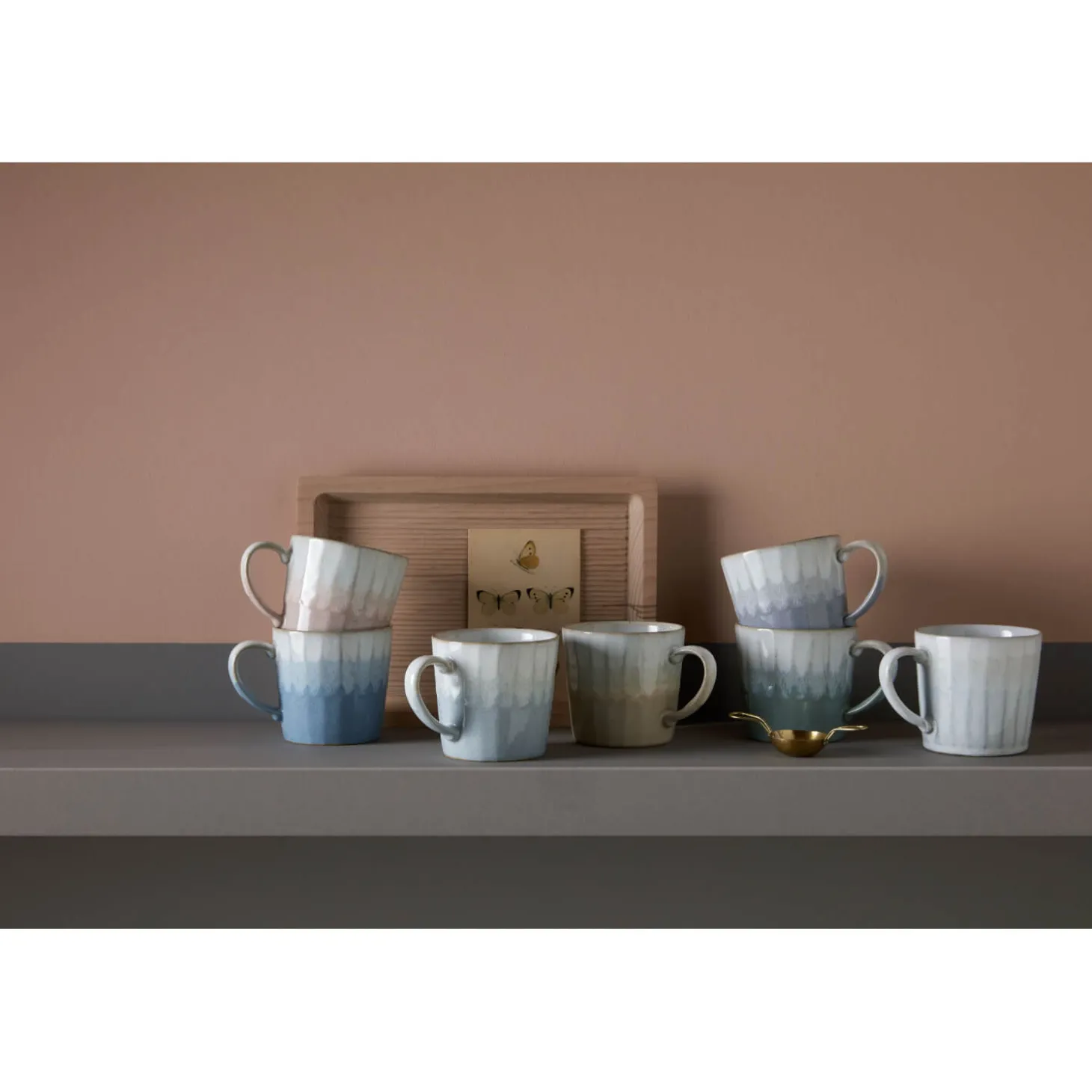 Denby Stoneware 400ml Reactive Mug - Light Blue