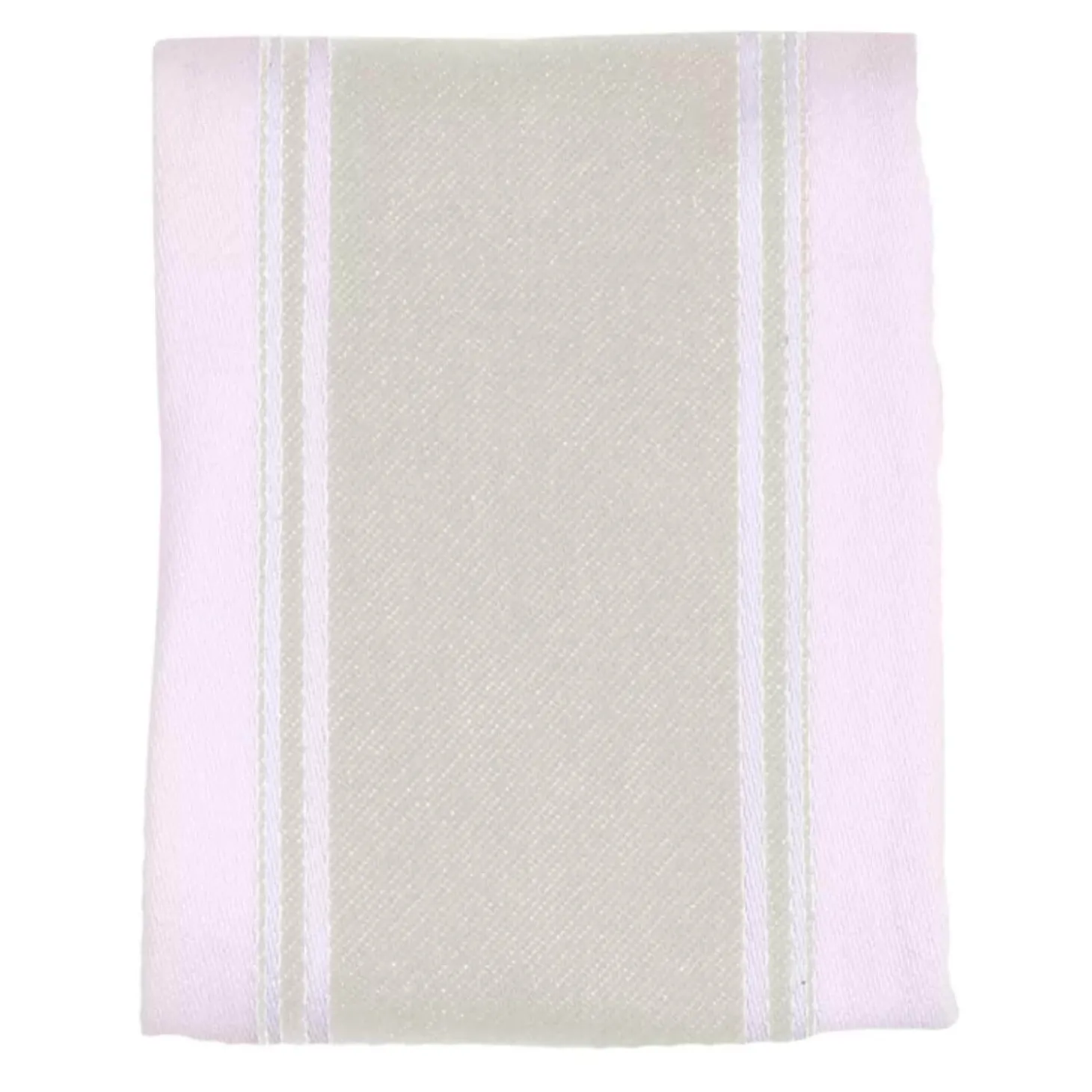 Dexam Love Colour Cotton Striped Tea Towel - Stone