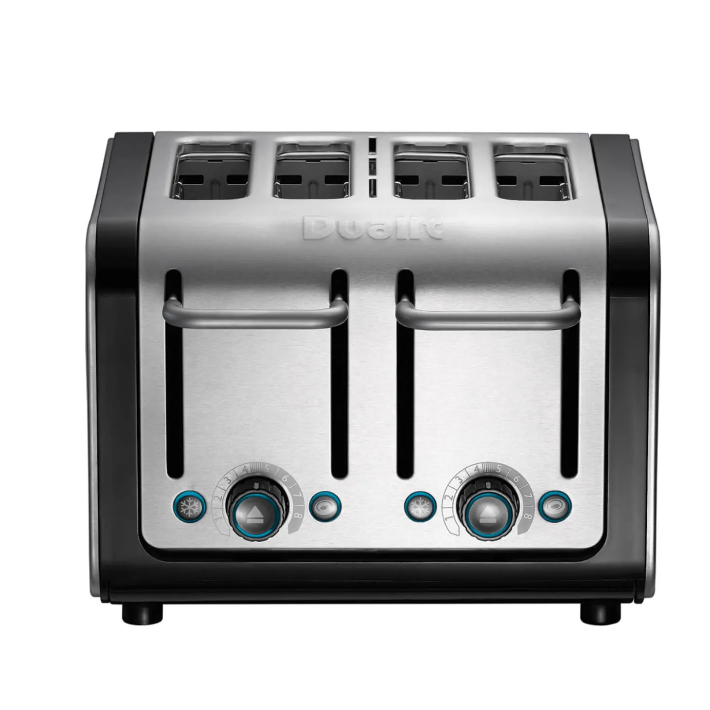 Dualit Architect 46505 4 Slot Toaster - Black & Brushed Stainless Steel