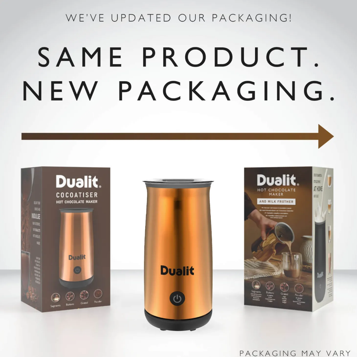 Dualit 84142 Hot Chocolate Maker & Milk Frother - Copper