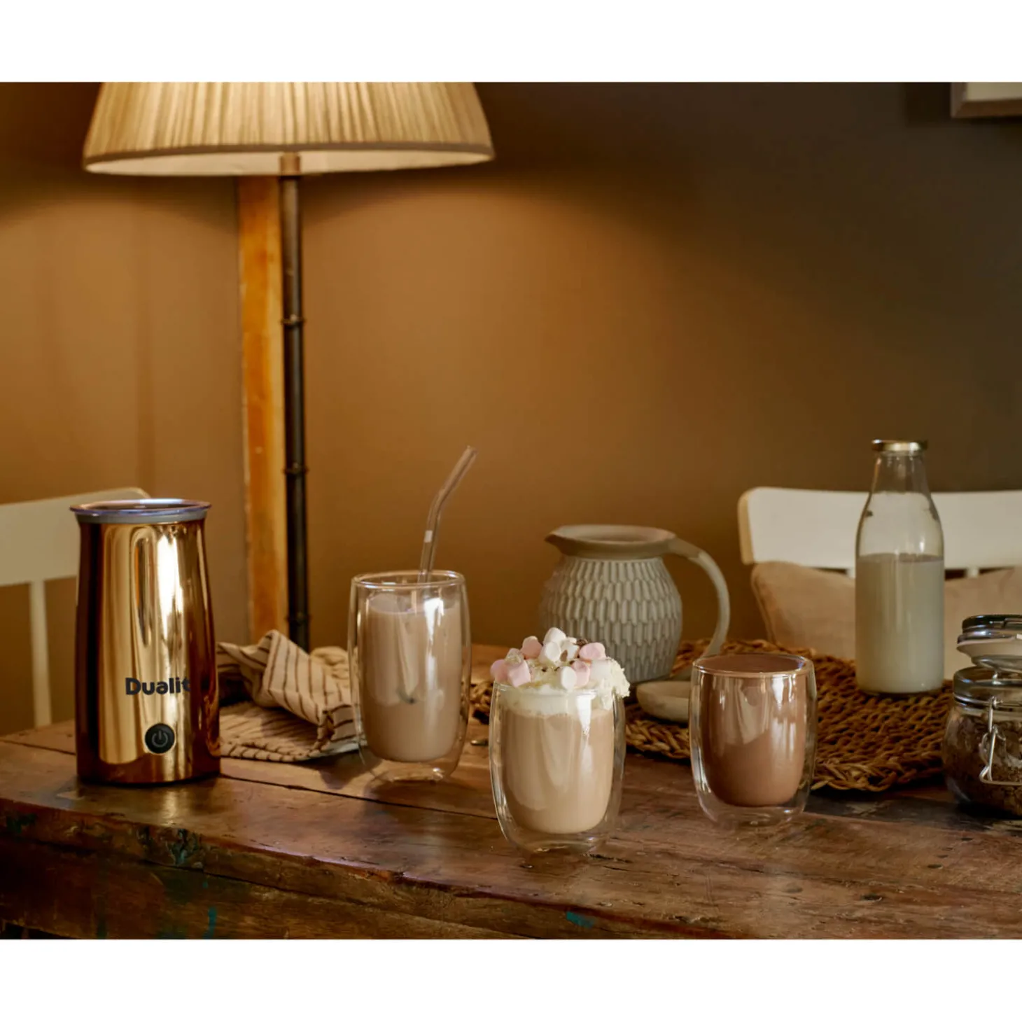 Dualit 84142 Hot Chocolate Maker & Milk Frother - Copper