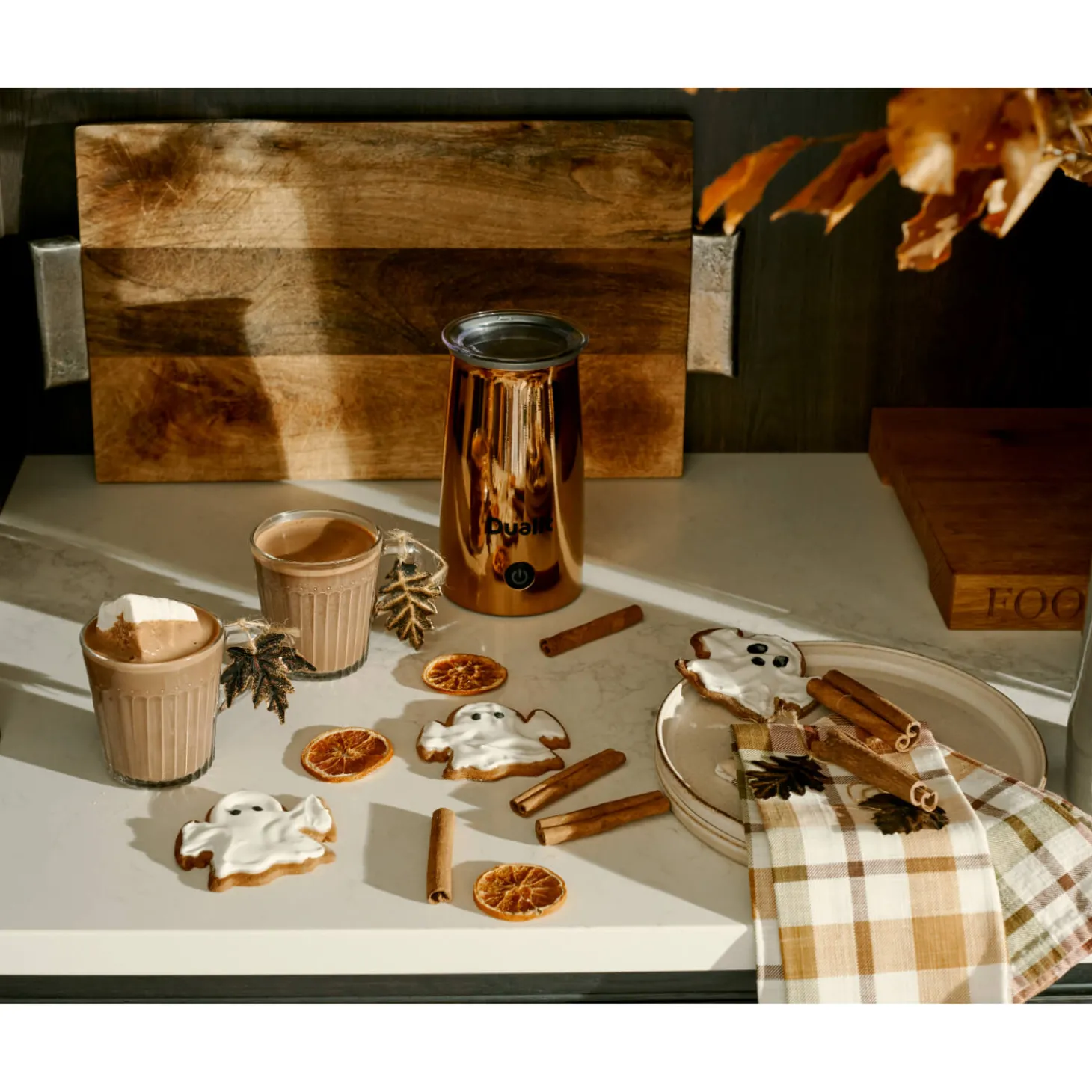 Dualit 84142 Hot Chocolate Maker & Milk Frother - Copper