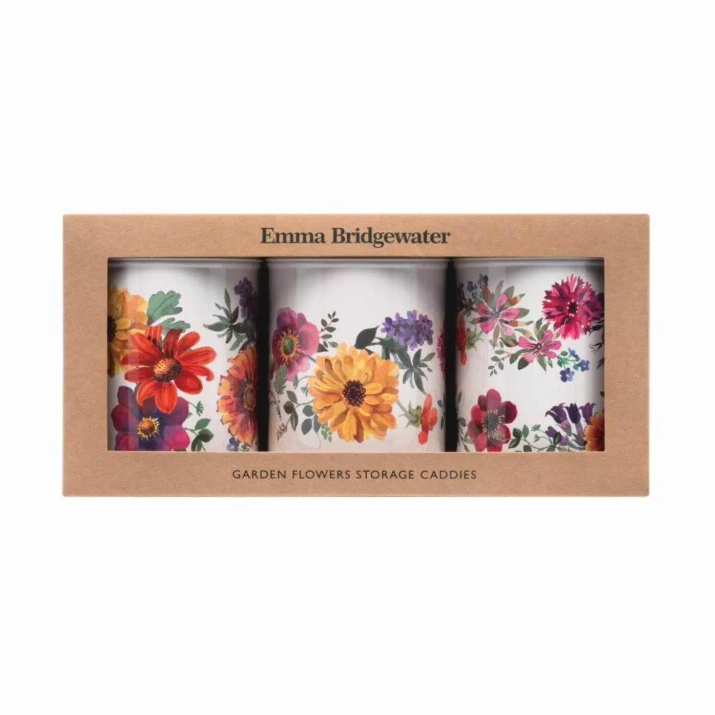 Emma Bridgewater Set of 3 Round Caddies - Garden Flowers