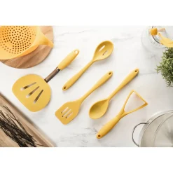 Fusion Twist Silicone Slotted Spoon - Yellow