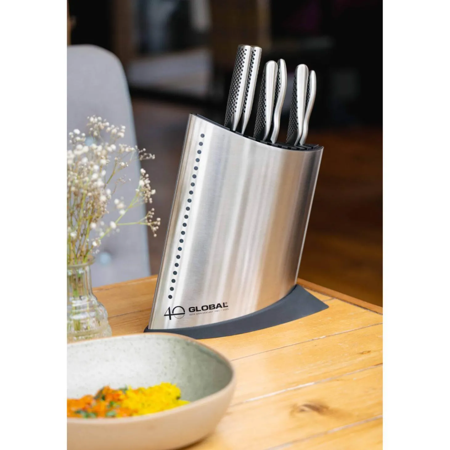 Global 40th Anniversary G-52AN7-C 7-Piece Knife Block Set