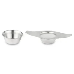 Grunwerg Cafe Ole Stainless Steel Winged Tea Strainer