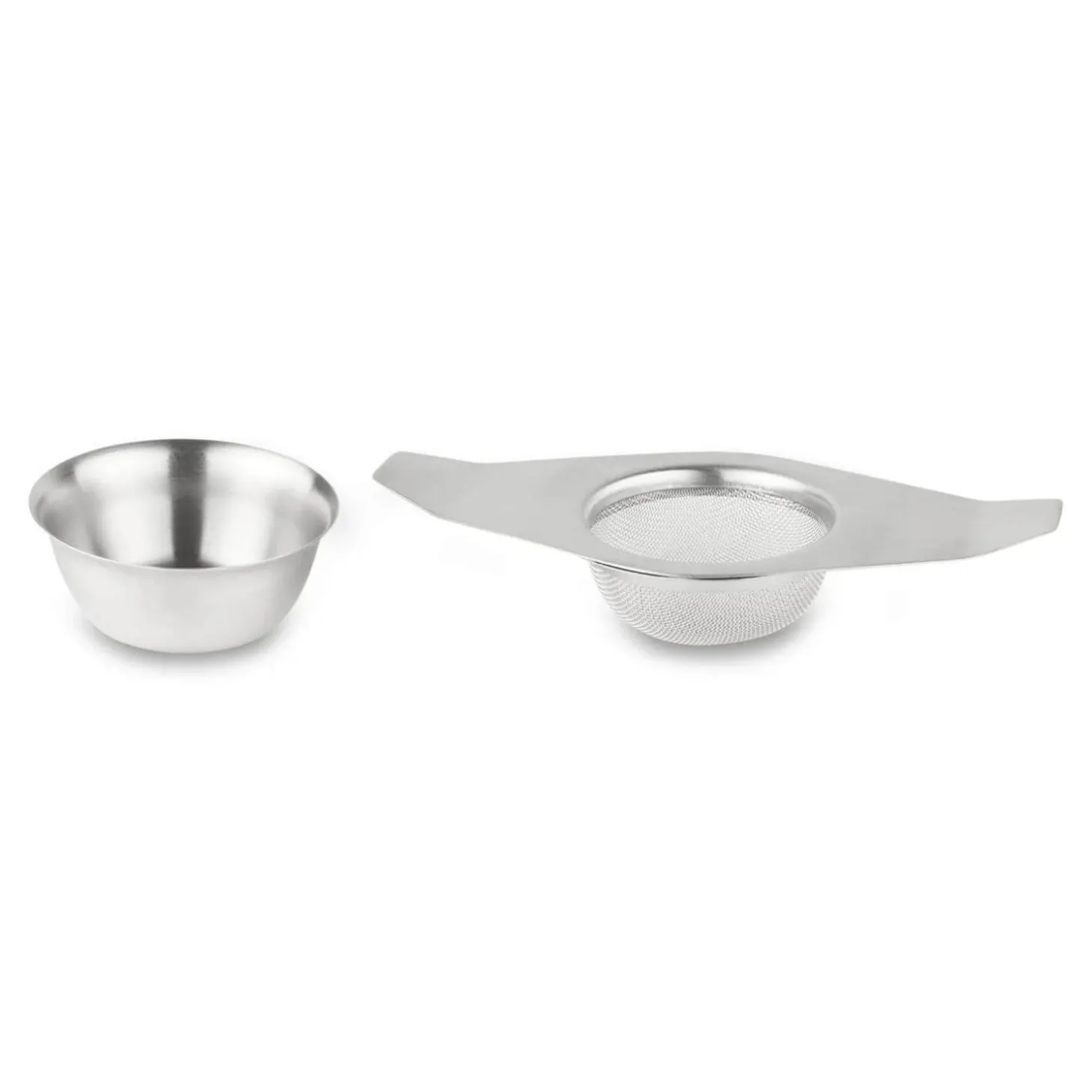 Grunwerg Cafe Ole Stainless Steel Winged Tea Strainer