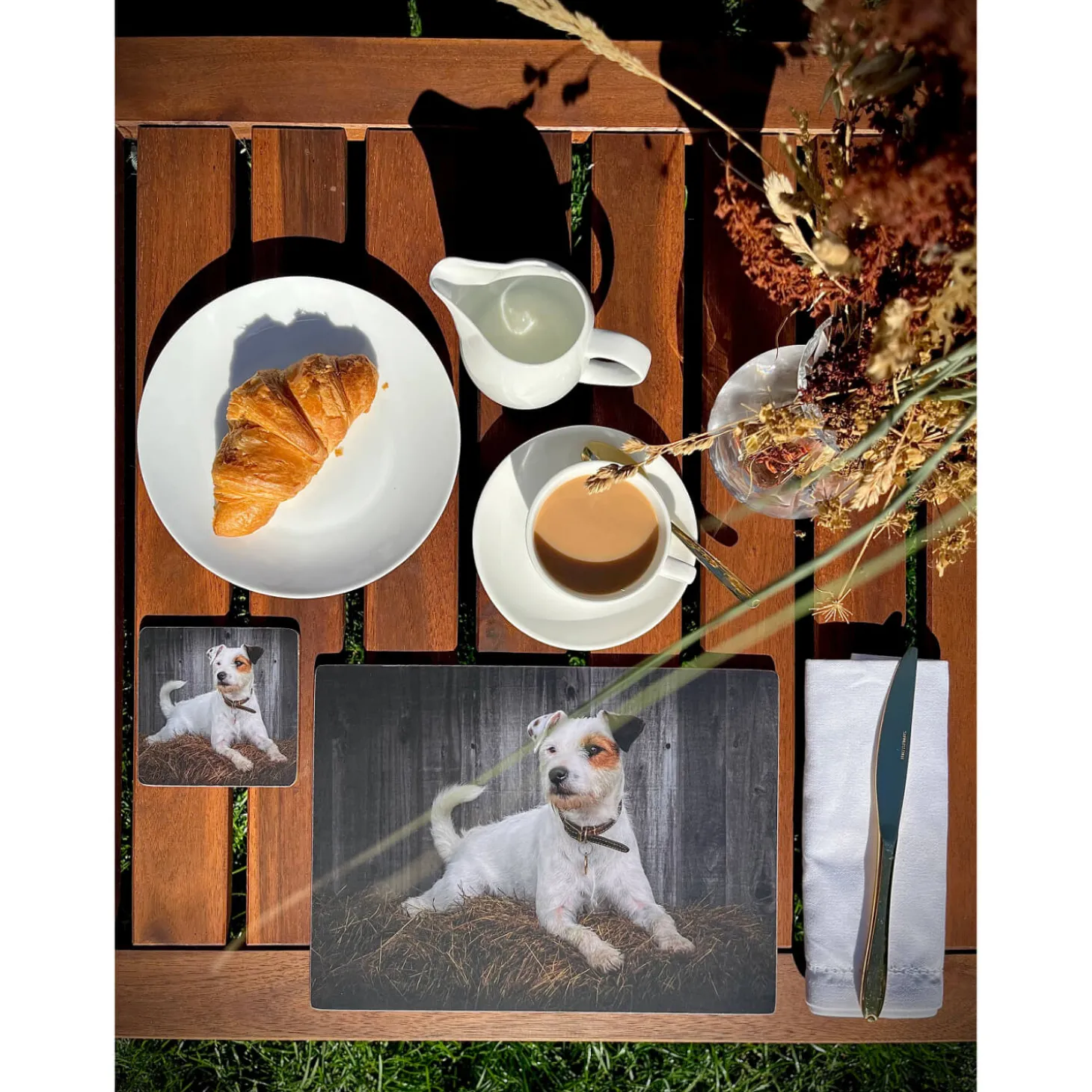 iStyle Rural Roots Rectangular Glass Worktop Saver - Jack Russell