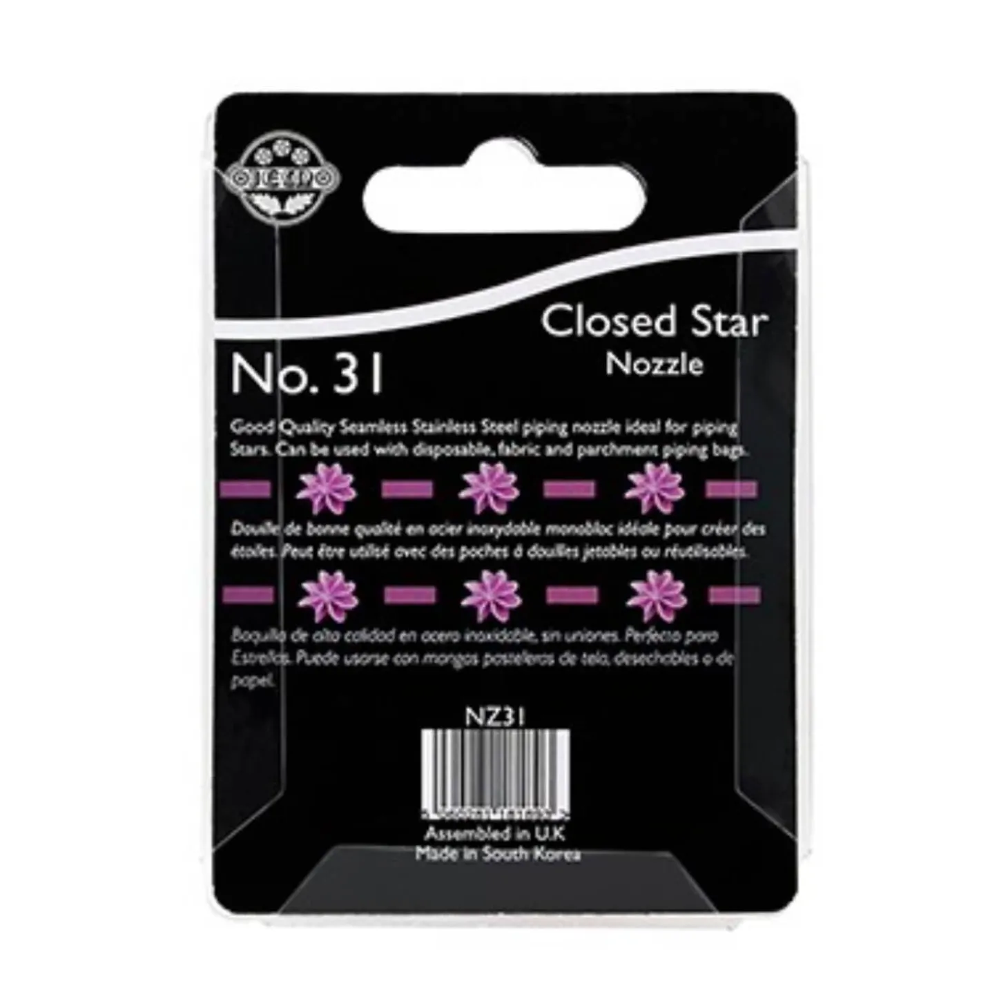 Jem No 31 Icing Nozzle - Closed Star