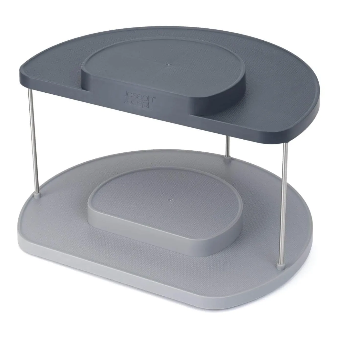 Joseph Joseph Cupboard Store 2 Tier Rotating Organiser - Grey