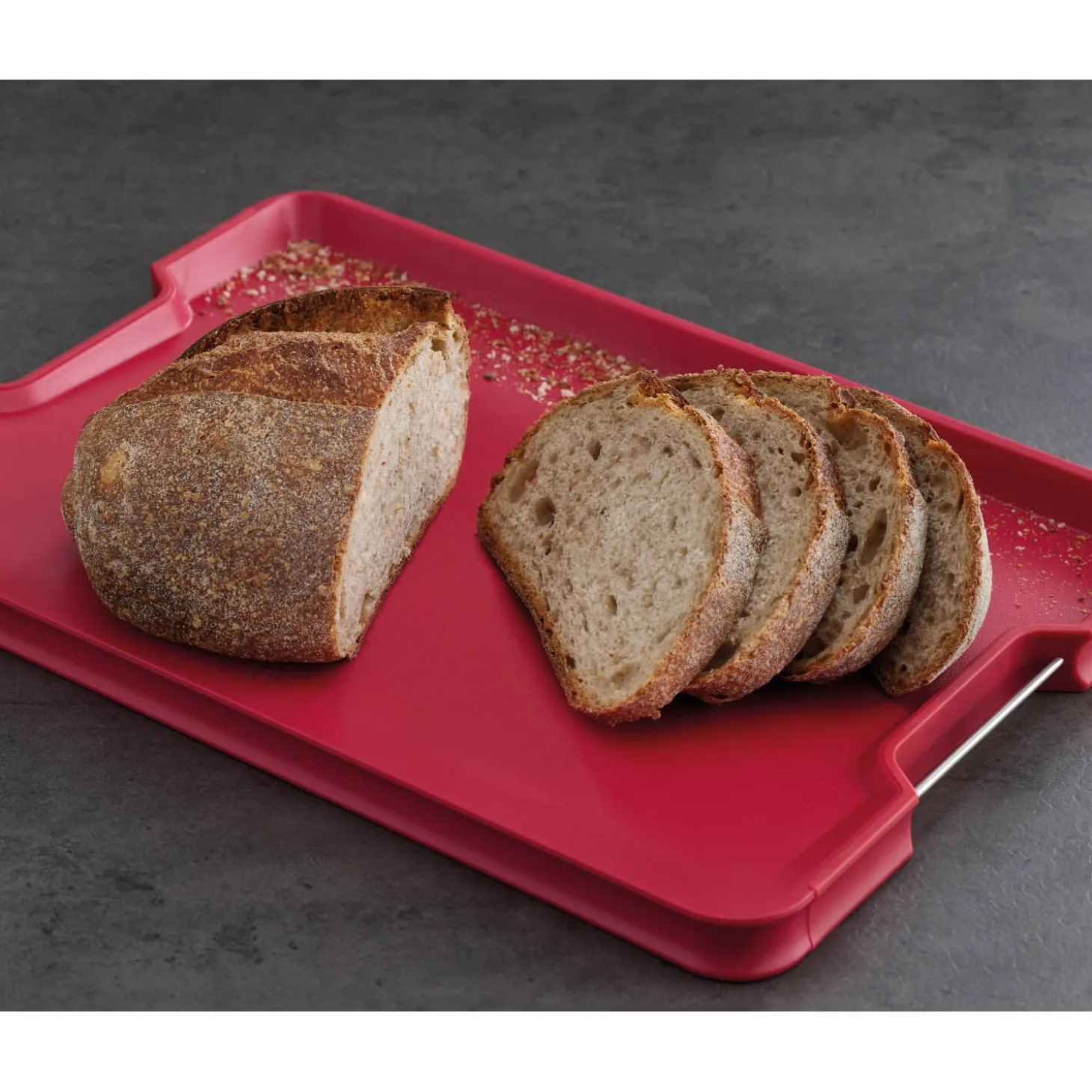 Joseph Joseph Cut&Carve Plus Multifunction Large Chopping Board - Red