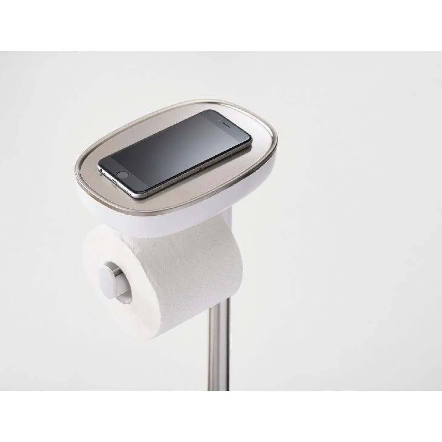 Joseph Joseph EasyStore Plus Standing Toilet Paper Holder - Steel