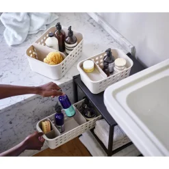 Joseph Joseph EasyStore Slimline Bathroom Storage Basket - Ecru