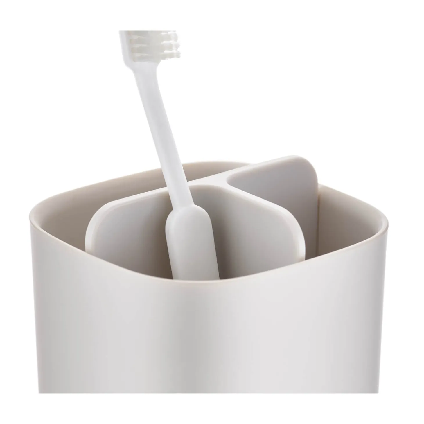 Joseph Joseph EasyStore Small Toothbrush Caddy - Ecru