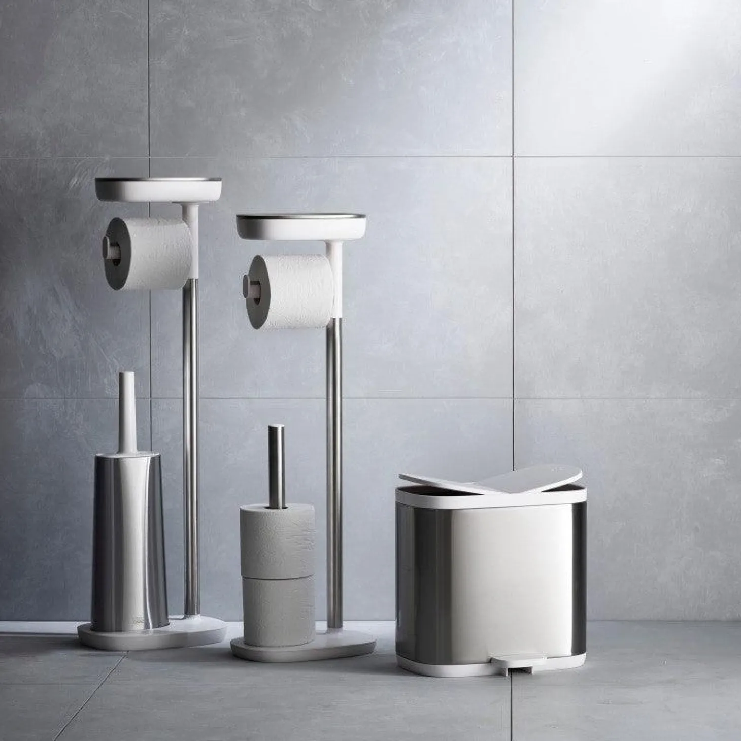 Joseph Joseph EasyStore Standing Toilet Paper Holder - Steel