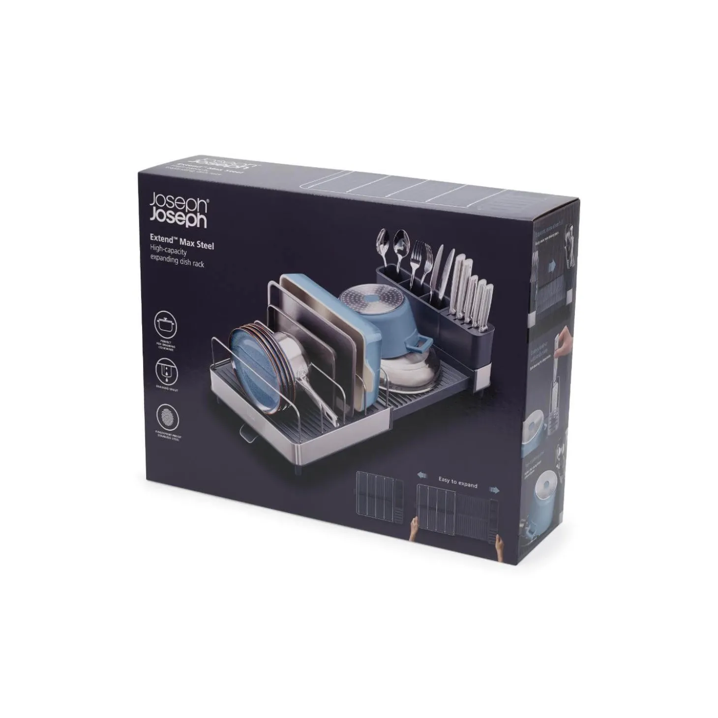 Joseph Joseph Extend Max Stainless Steel Expandable Dish Rack