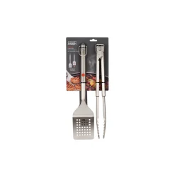 Joseph Joseph GrillOut™ Stainless Steel BBQ 2-Piece Retractable Turner & Tongs Set