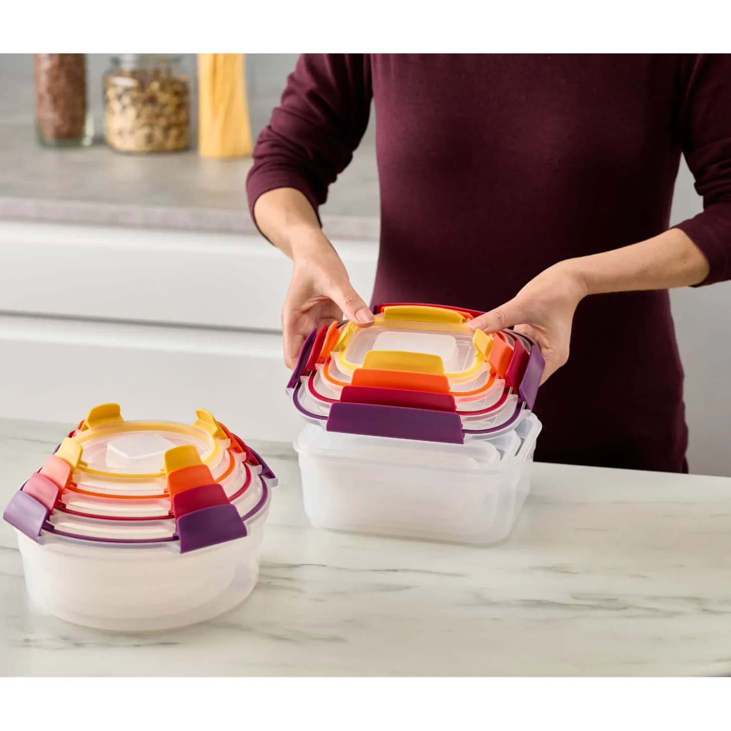 Joseph Joseph Nest™ Lock 8-Piece Mulitcolour Mixed Food Container Set