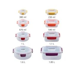 Joseph Joseph Nest™ Lock 8-Piece Mulitcolour Mixed Food Container Set