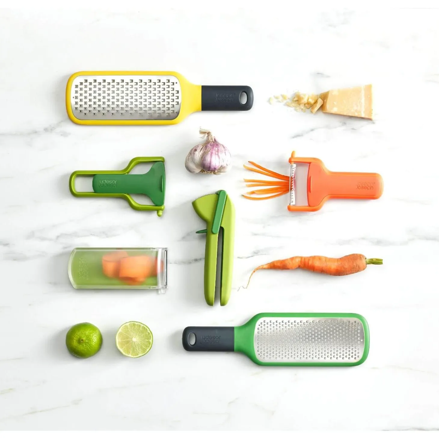 Joseph Joseph PeelStore With Waste Bowl - Green